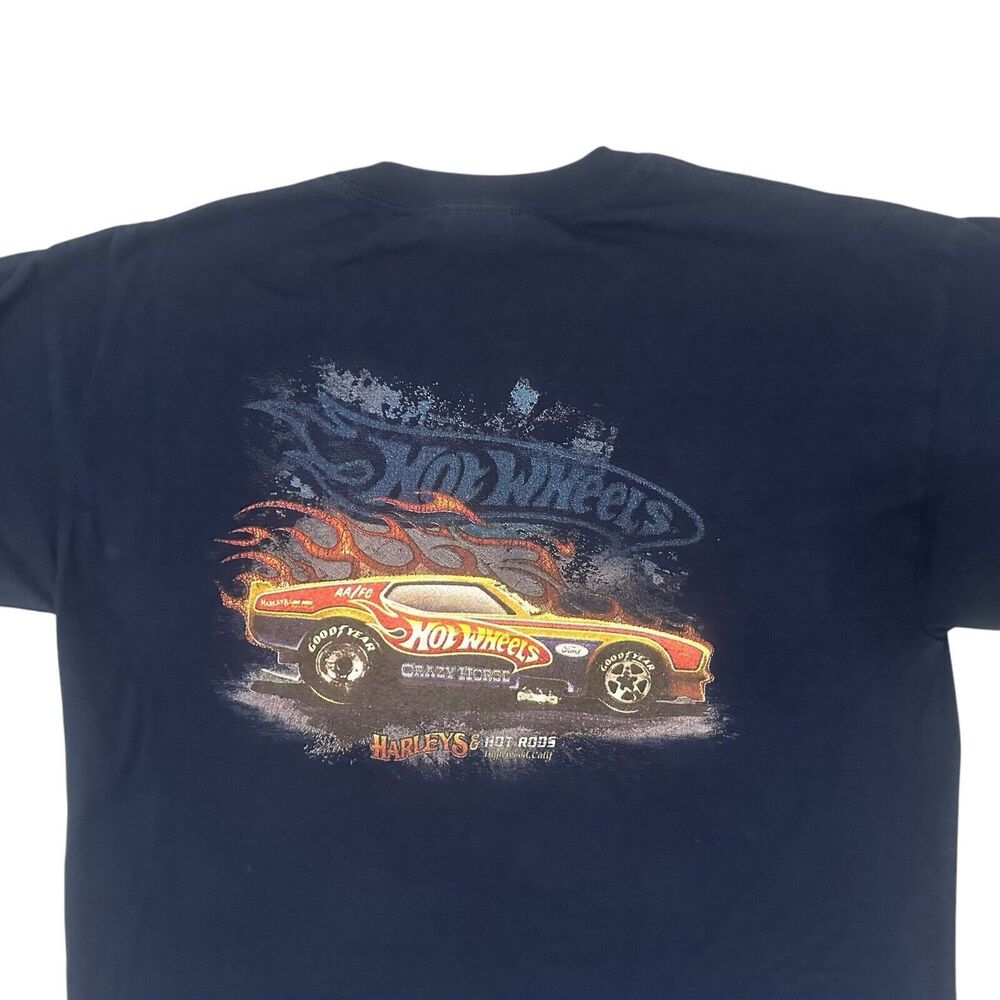 Vintage Hot Wheels Crazy Horse Harleys & Hot Rods T Shirt Men’s Medium Flournoy